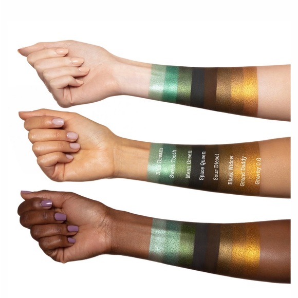 Melt cosmetics smoke sessions palette eyeshadow green gold stoner hippie - Picture 2 of 9